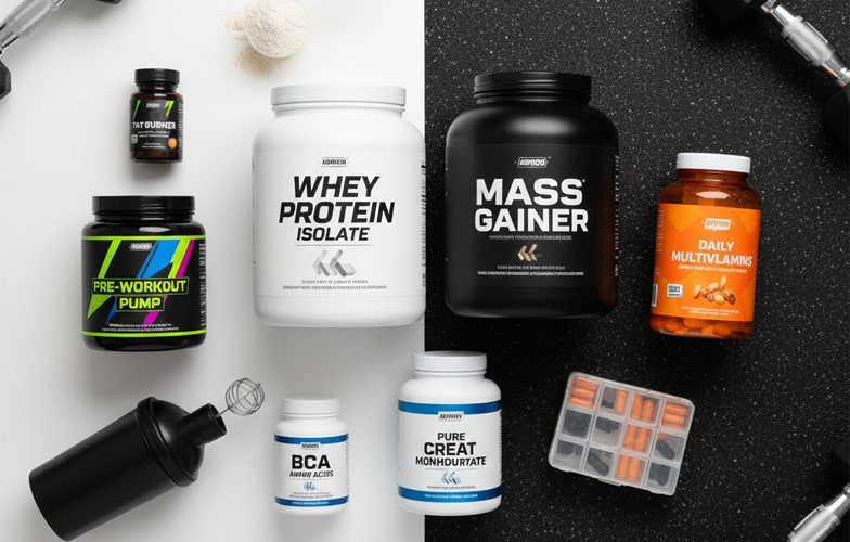 انواع مکمل های بدنسازی و کاربرد آنها