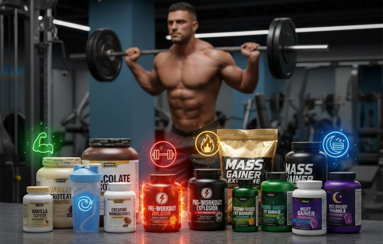 فواید انواع مکمل های بدنسازی