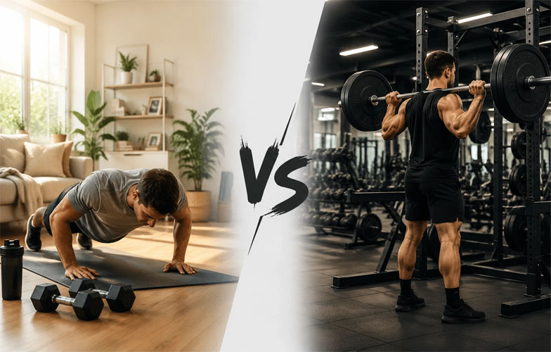 برای شروع بدنسازی از خانه بهتر است یا باشگاه؟